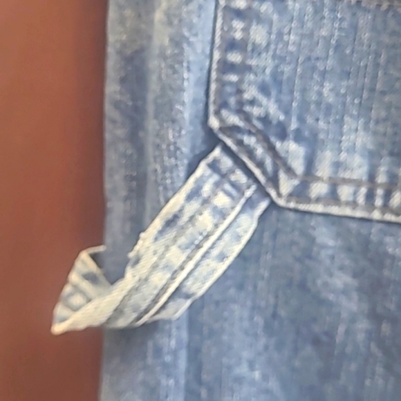Lee Capri Denim Cargo blue Jean Carpenter style Hammer loop Vintage - Picture 7 of 8